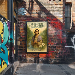 St. Kateri Tekakwitha Lily Of The Poster