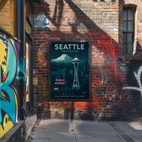 Seattle Skyline Wall Art Print for Decor