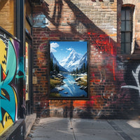 Majestic Mountain Landscape Poster