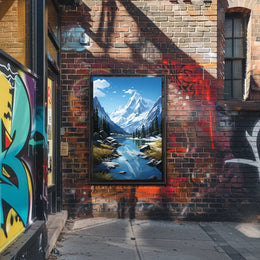 Majestic Mountain Landscape Poster