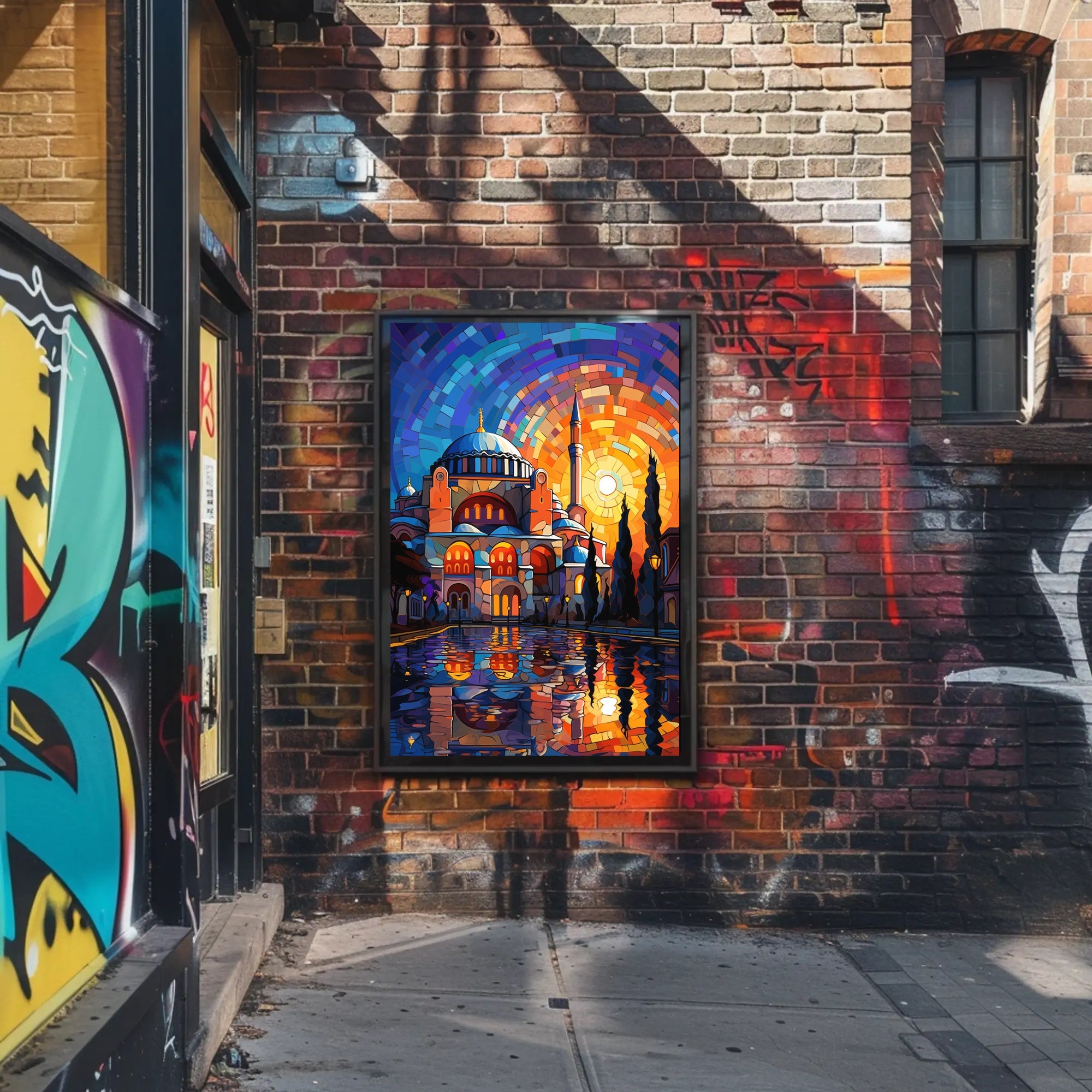 Hagia Sophia Mosaic Reflection Cultural or Heritage Poster