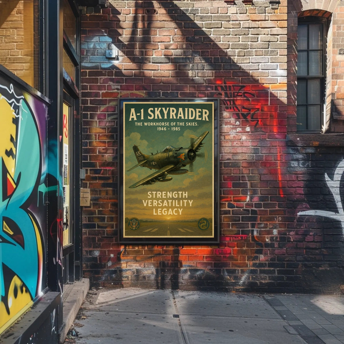 A-1 Skyraider The Workhorse of the Skies Poster