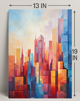 Abstract Cityscape Abstract Poster
