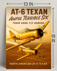 North American AT-6 Texan Poster PosterGoat