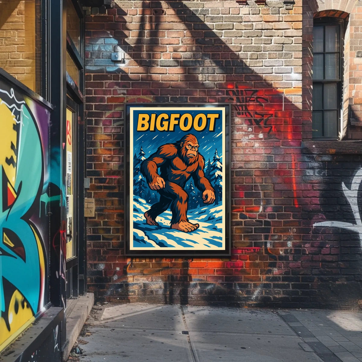 Bigfoot In The Wilderness Poster