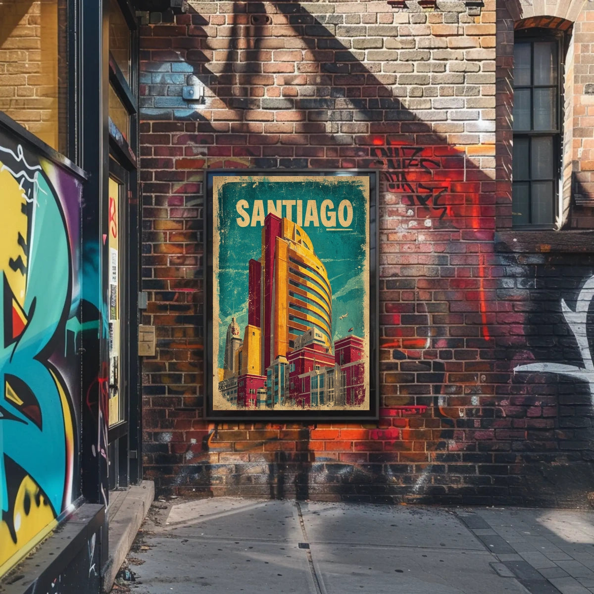 Santiago Cityscape Poster