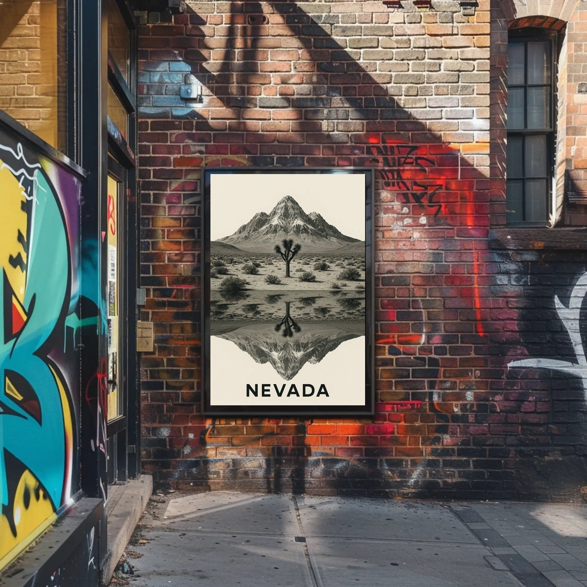 Nevada Landscape Reflection Poster