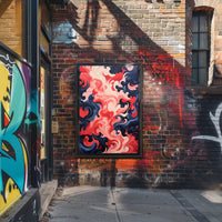 Swirling Abstract Waves Abstract Poster