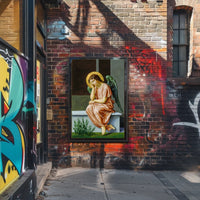 Contemplative Angel Poster
