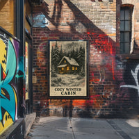 Cozy Winter Cabin Poster