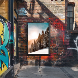 Serene Winter Landscape Print - National Park Poster