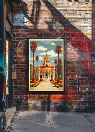 Parque de Retiro Vintage Travel Poster