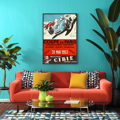 Coupe de Paris – 1953 Race Poster
