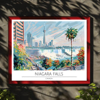Vibrant View of Niagara Falls Poster PosterGoat