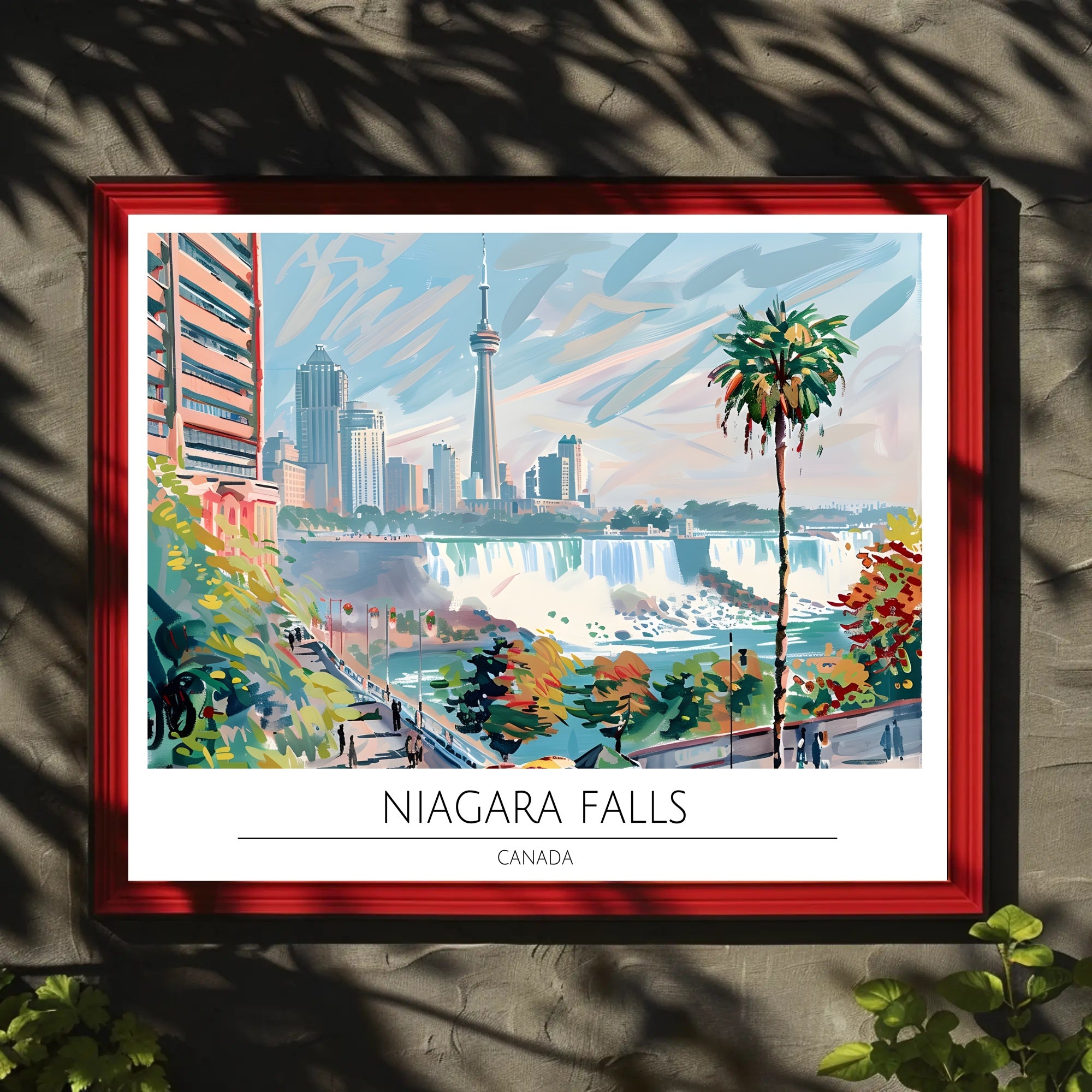 Vibrant View of Niagara Falls Poster PosterGoat