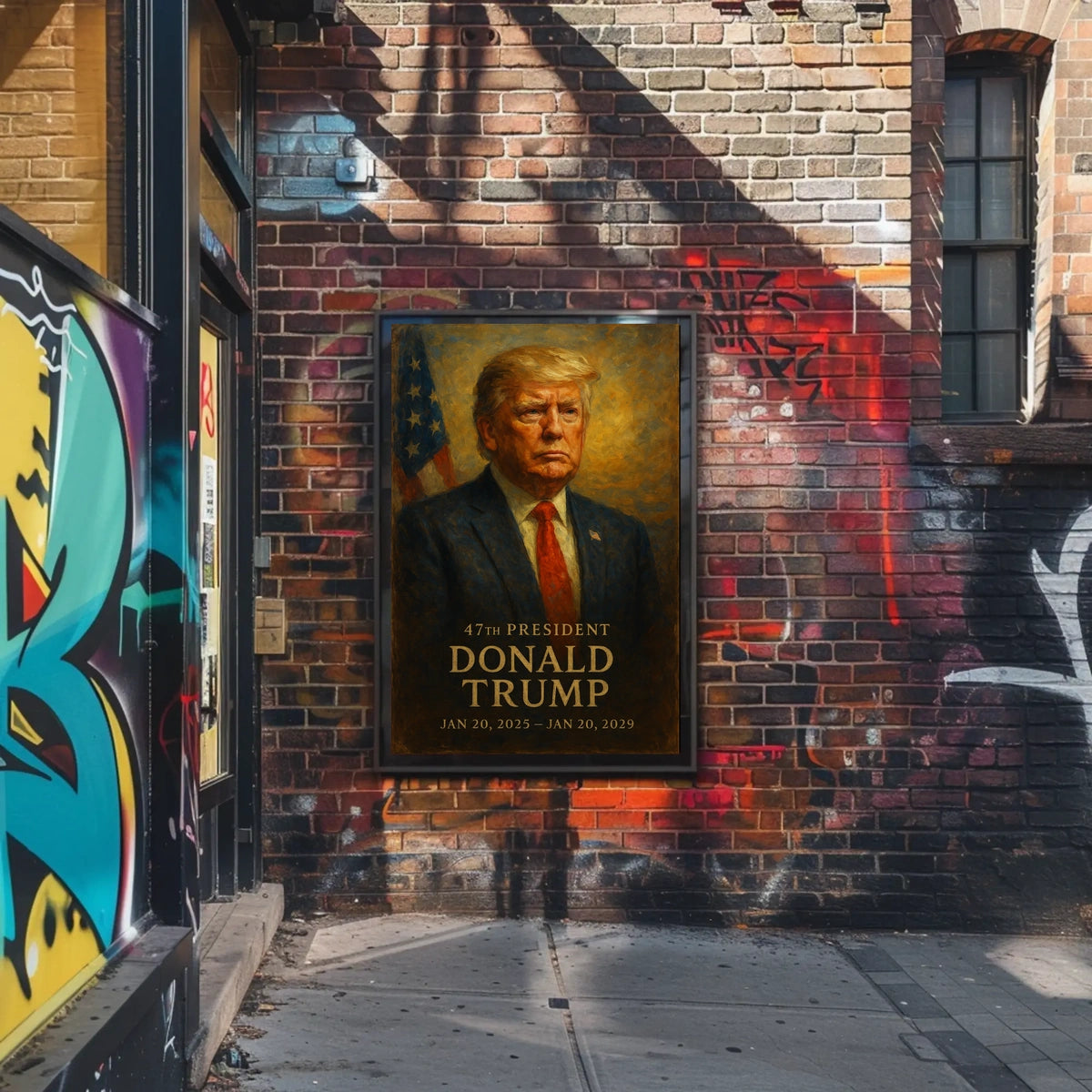 Trump Visionary Patriotic Digital Painting Poster