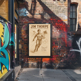 Jim Thorpe Legendary Athlete Poster