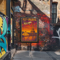 Fly To Paris Poster