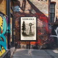 Nebraska The Cornhusker State Poster PosterGoat