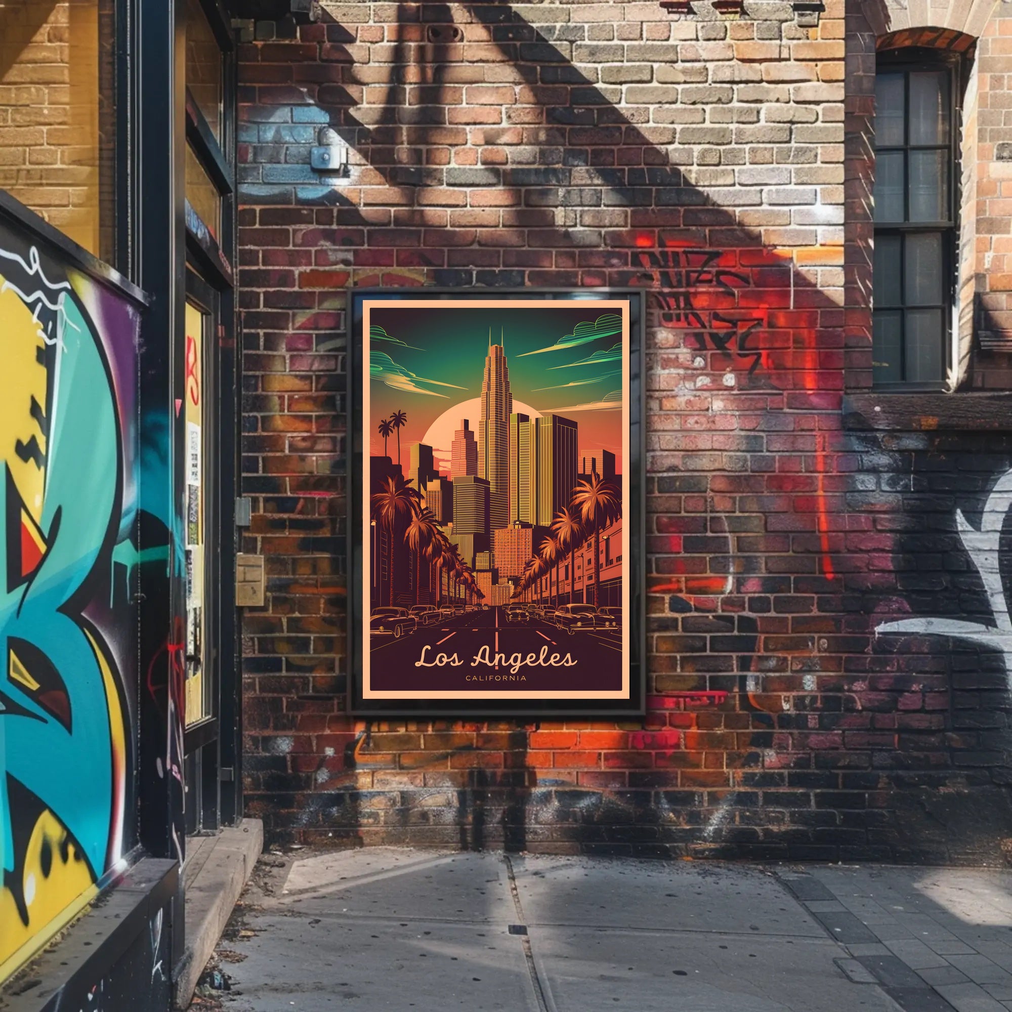 Los Angeles Cityscape Poster