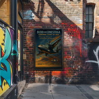 Budd RB Conestoga WWII Aviation Poster