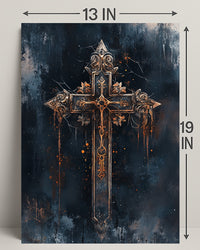Ornate Gothic Cross Poster