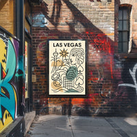 Las Vegas Art Deco Poster Vintage Wall Art Print for Decor