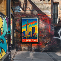 Cleveland Skyline Poster