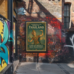 Thailand's Cultural Richness Illustrated Cultural or Heritage Poster