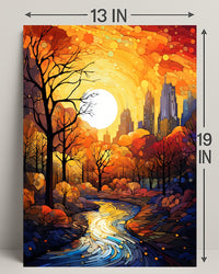 Autumnal Cityscape Poster