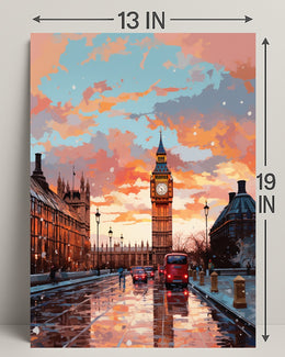 London At Dusk Poster PosterGoat