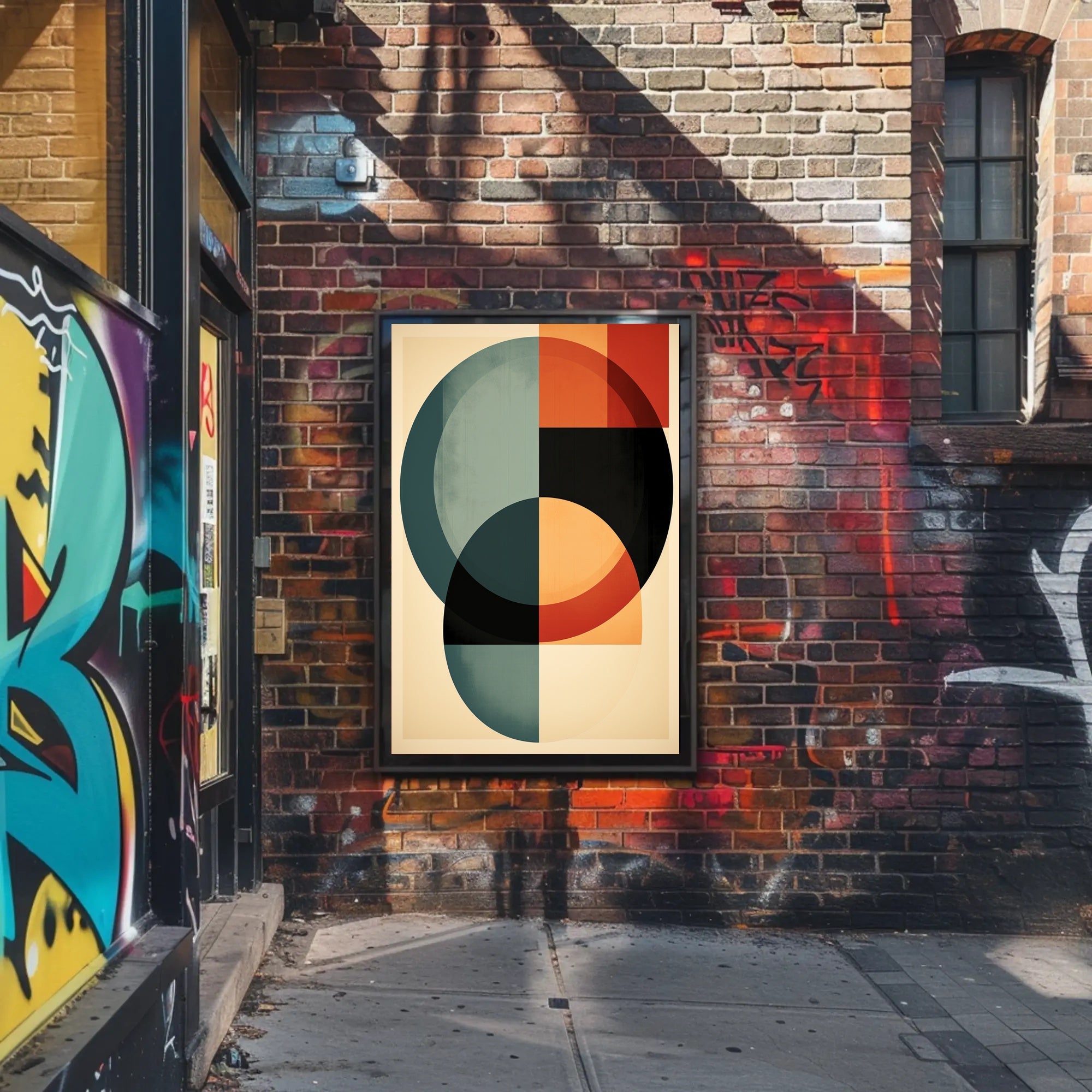 Abstract Geometric Harmony Abstract Poster