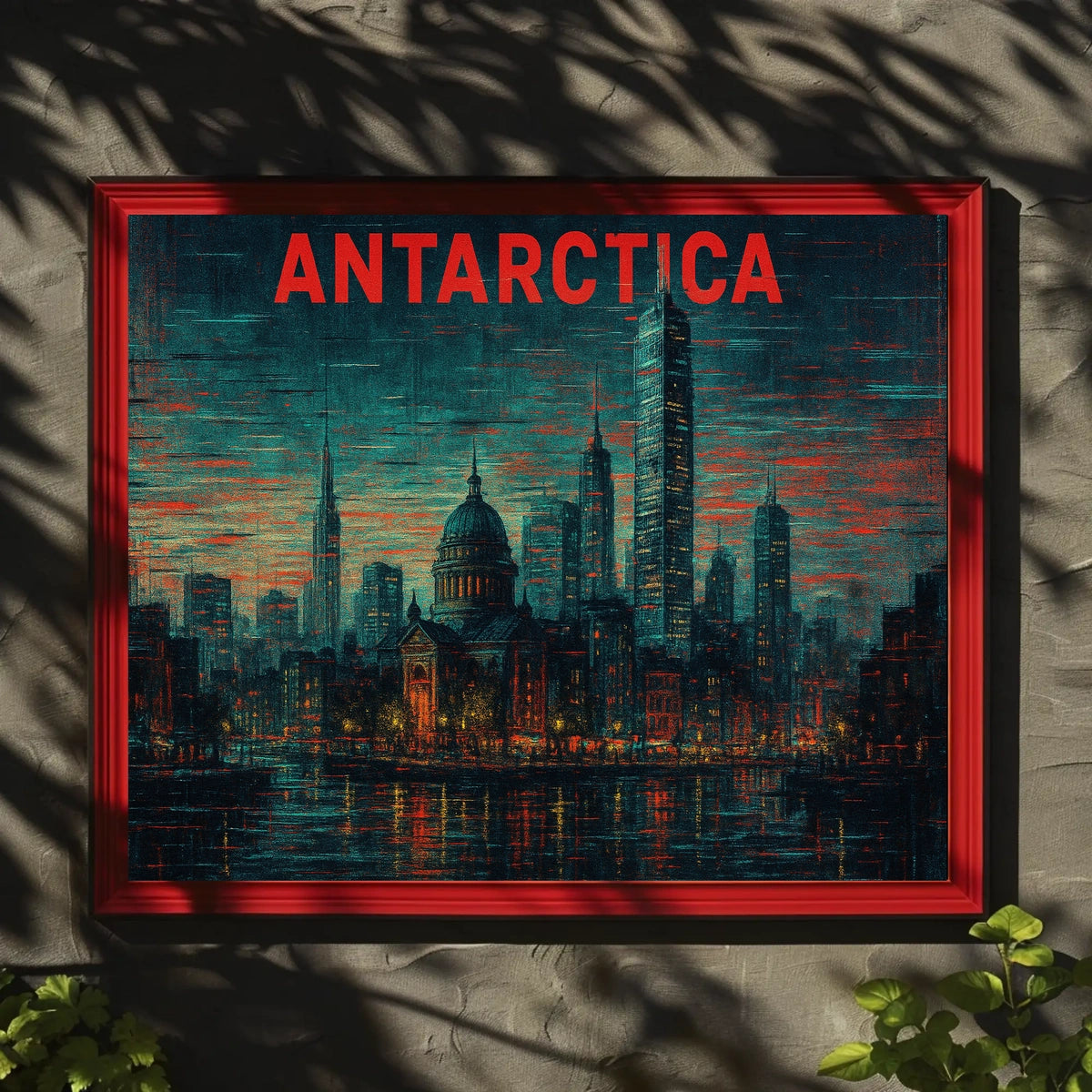 Antarctica Urban Dreamscape Poster