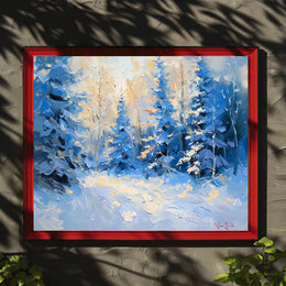 Winter's Tranquil Palette Poster