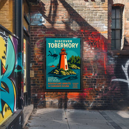 Tobermory Travel Poster Vintage Coastal Wall Art