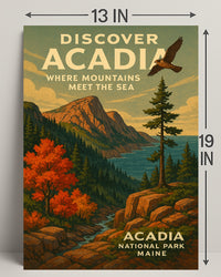 Discover Acadia National Park Wall Art PosterGoat