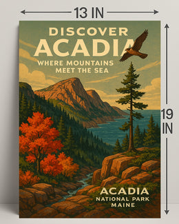 Discover Acadia National Park Wall Art PosterGoat
