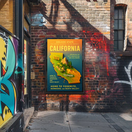 California The Golden State Poster