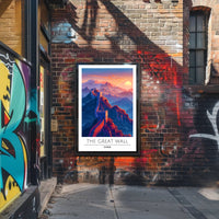 Great Wall of China Majesty Travel Poster