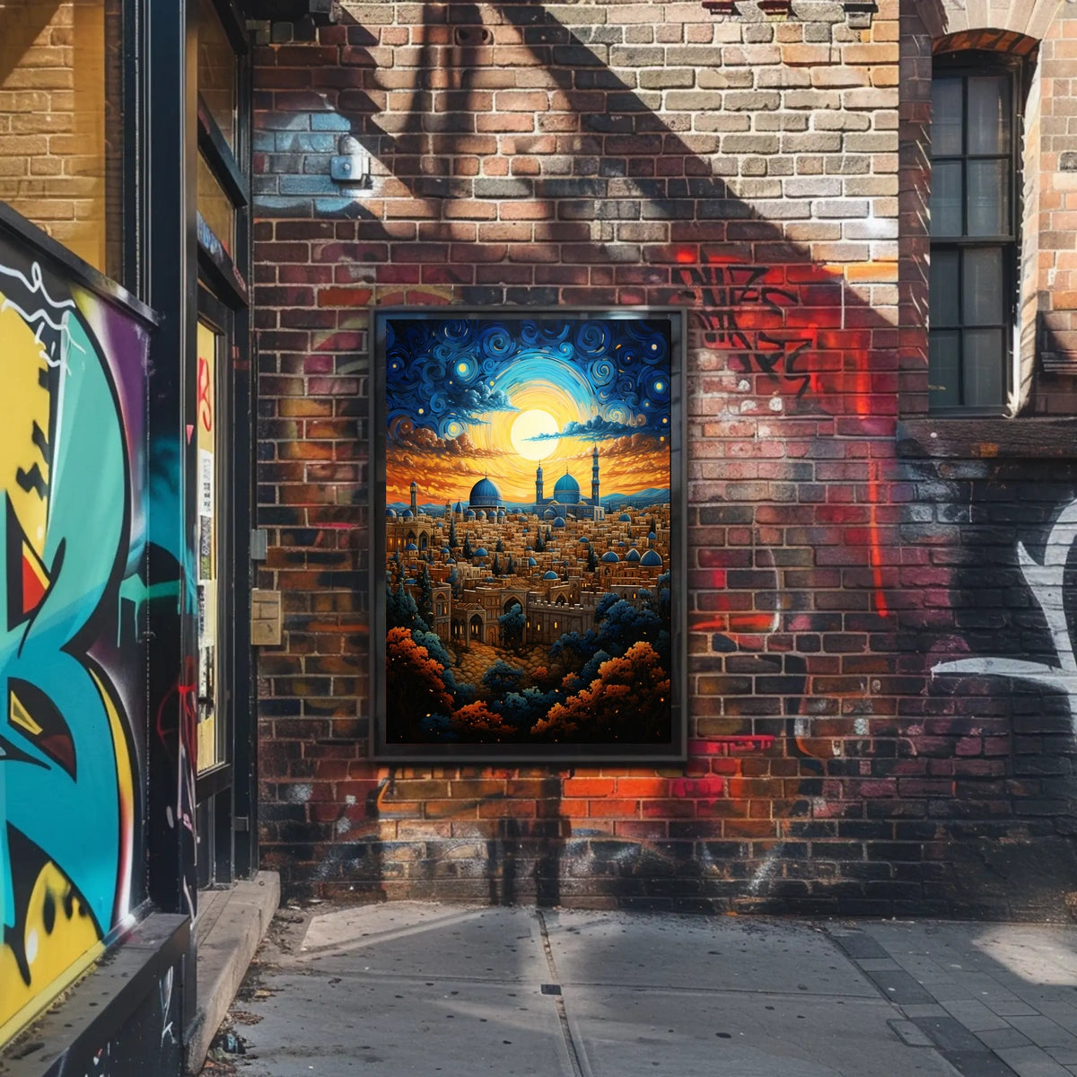 Middle Eastern Cityscape Cultural or Heritage Poster