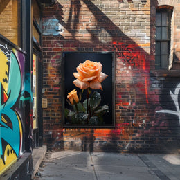 Dew-Kissed Rose Poster PosterGoat