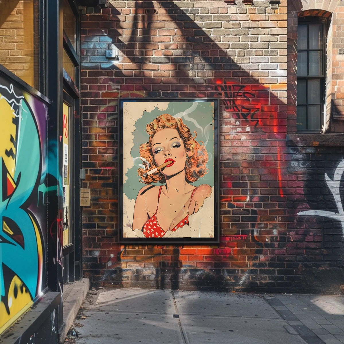 Retro Glamour Illustration Poster