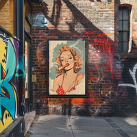 Retro Glamour Illustration Poster