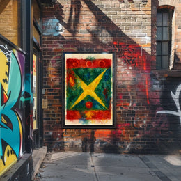 Abstract Watercolor Composition Poster