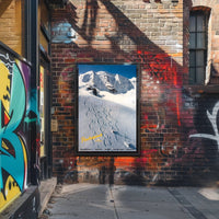 Skiing in Pontresina Poster PosterGoat