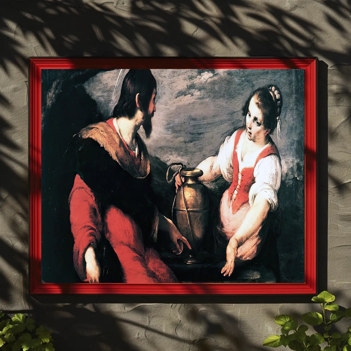Intense Baroque Dialogue in Historical or Presidential Poster