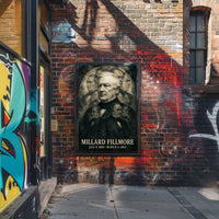 Millard Fillmore 13th President of the United States Double Exposure Poster