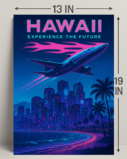 Hawaii Experience the Future Poster PosterGoat