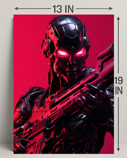 Cybernetic Warrior Poster PosterGoat