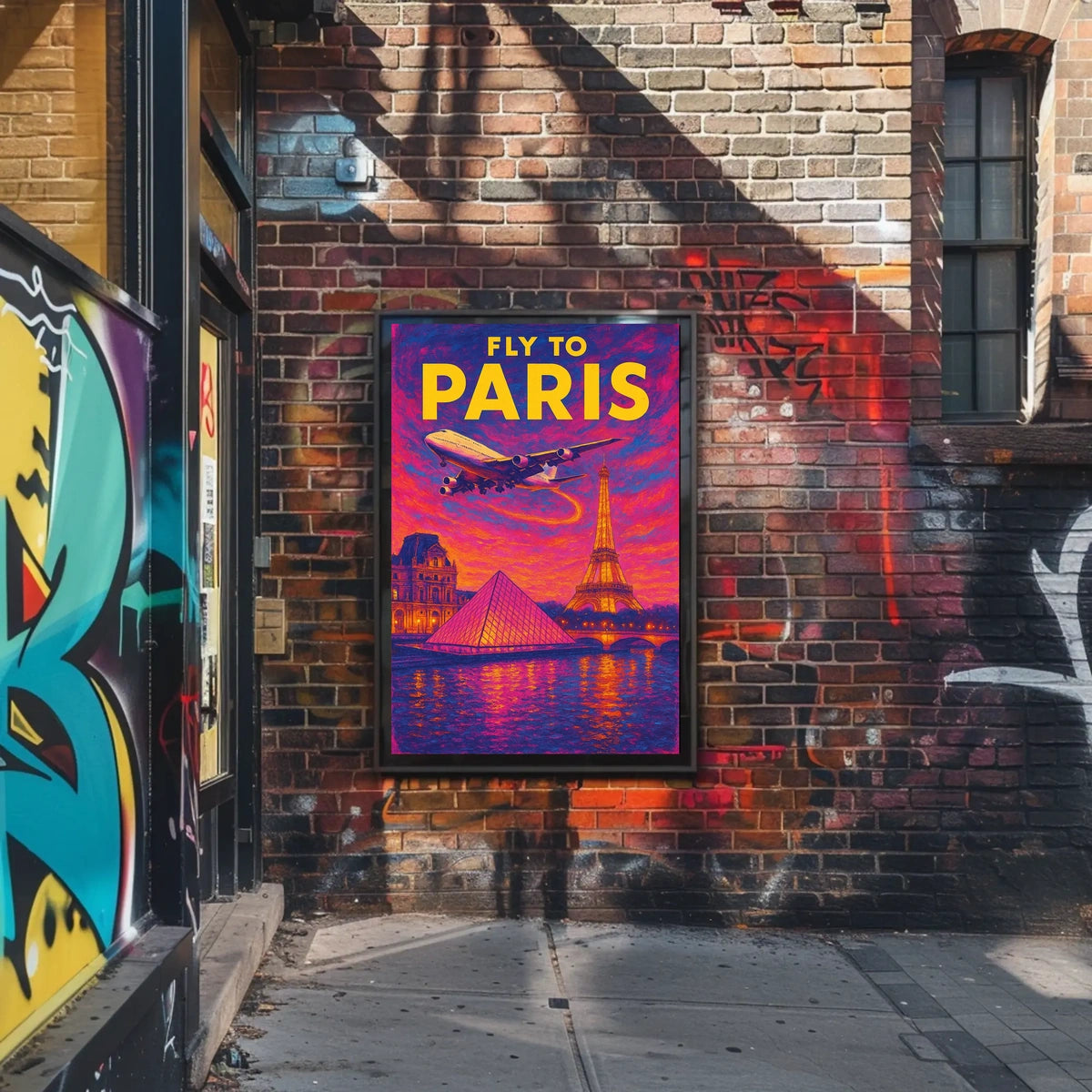 Fly to Paris Poster